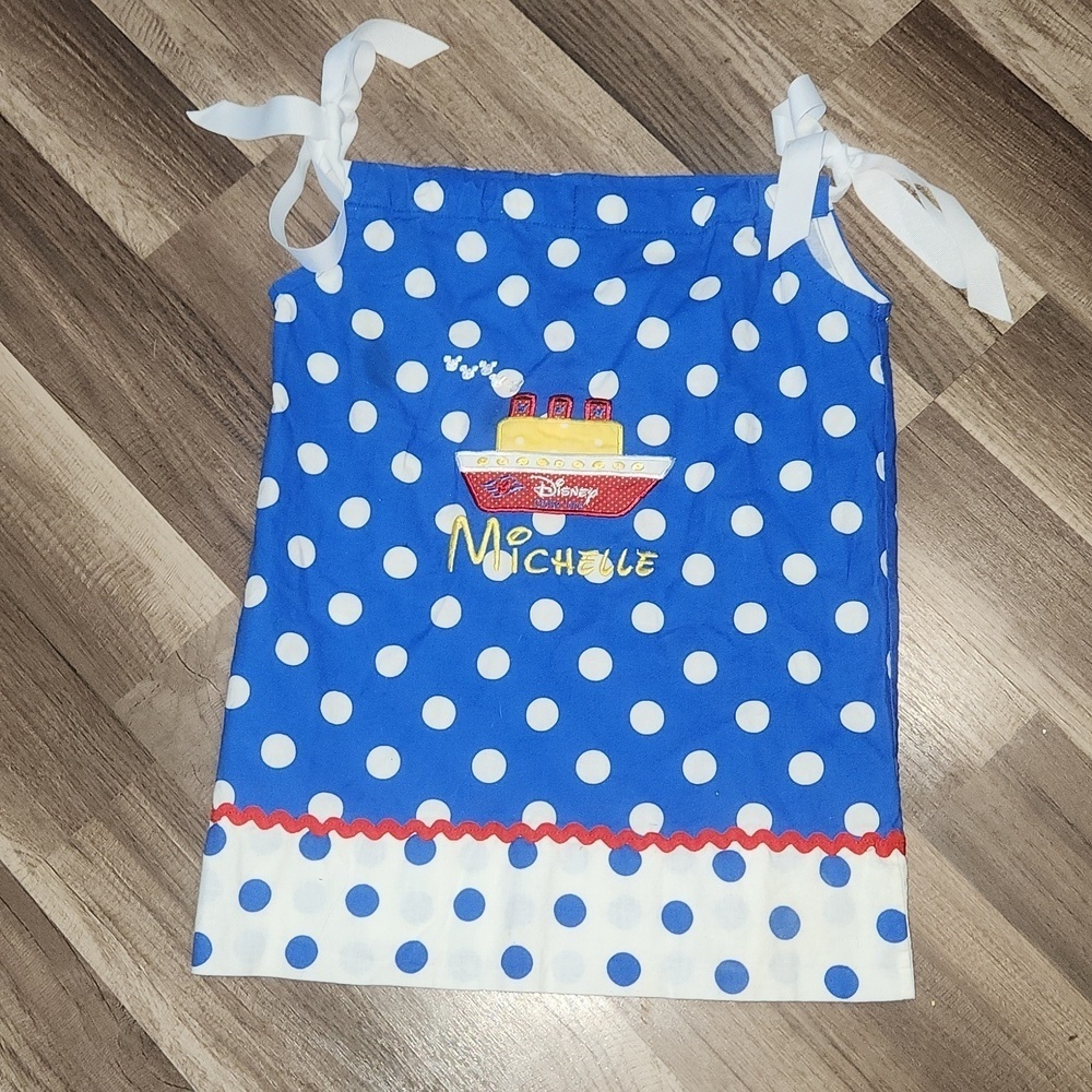 Disney Monogrammed MICHELLE Custom Made Pillow Case Dress Size 4/5